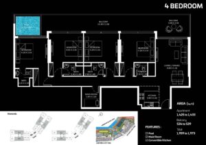 Floor Plans - DIAMONDZ by Danube - 4 Bedroom